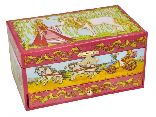 Boîte à bijoux Goki avec mélodie du Lac des cygnes