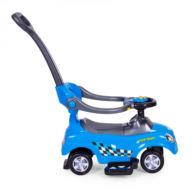 Trois-en-un pour enfants avec volant et sons - bleu