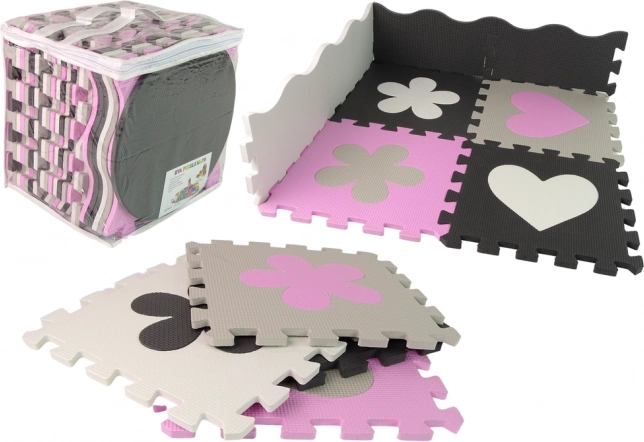 Tapis éducatif en mousse EVA puzzle pour bébés, 25 pièces