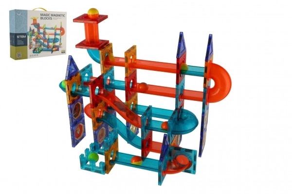Jeu de construction à billes magnétiques - 96 pièces