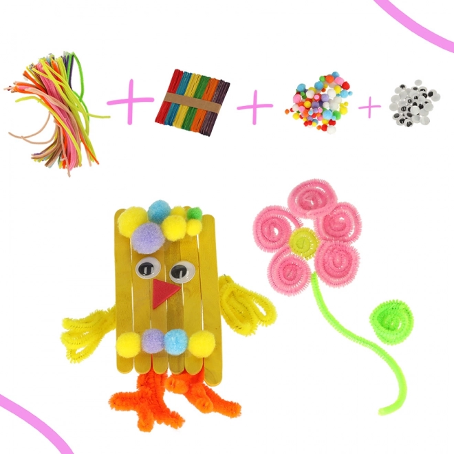 Kit créatif pour enfants - travaux manuels et art avec 1200 éléments