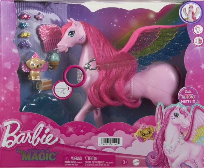 Figurine Barbie Pégase magique avec lumières et sons
