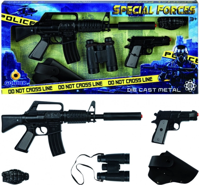Set de police d’unité spéciale à capsules