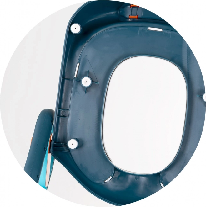 Siège de toilette avec échelle Chipolino Flippy bleu