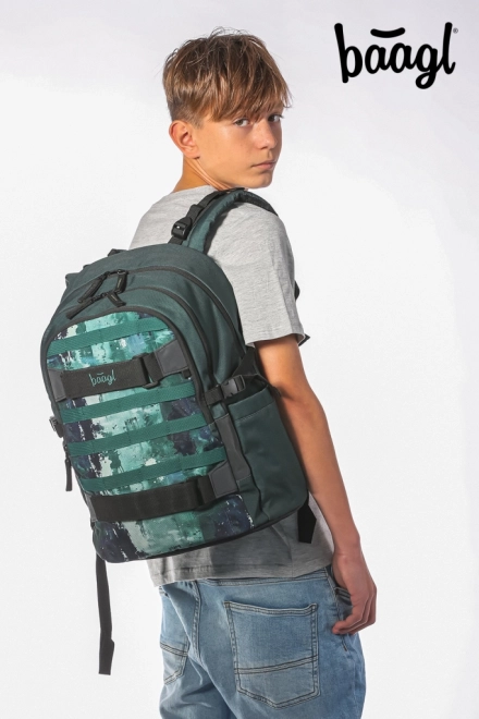 Set BAAGL Skate Forest : sac à dos, trousse et sac de sport