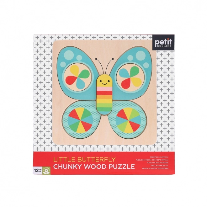 Petit Collage Puzzle en bois papillon
