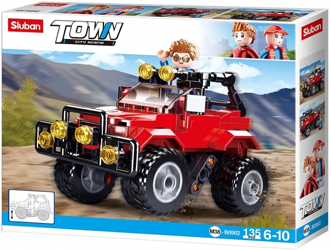Sluban Town M38-B0902 Jeep rouge