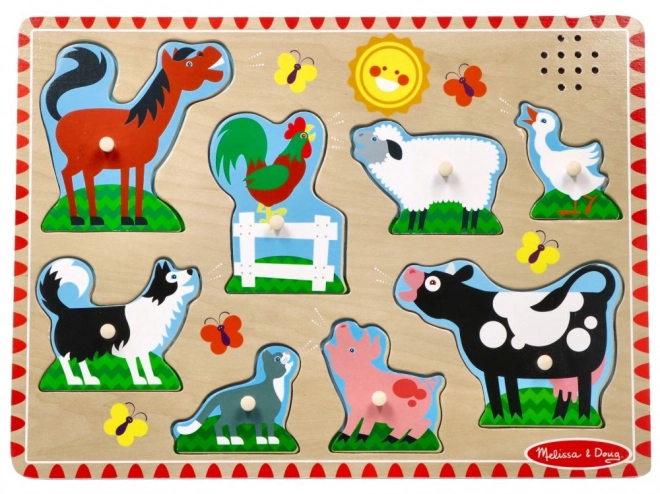 Puzzle sonore - Animaux de la ferme