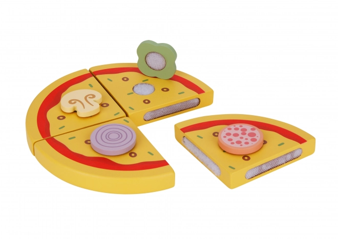 Ensemble de pizza en bois Tooky Toy avec accessoires