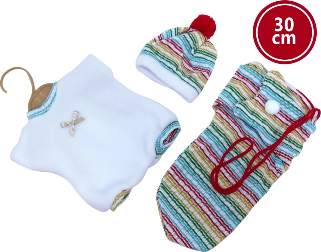 Llorens tenue pour poupon 30 cm – ensemble 3 pièces avec sac de transport