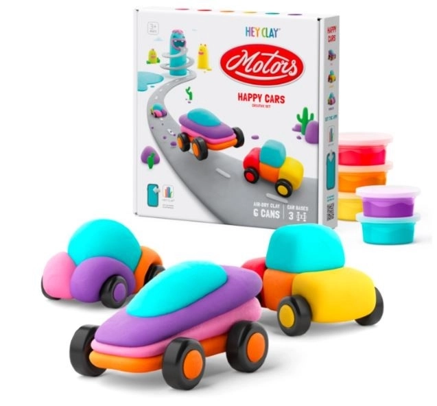 Hej Clay Masse Plastique Voitures Heureuses