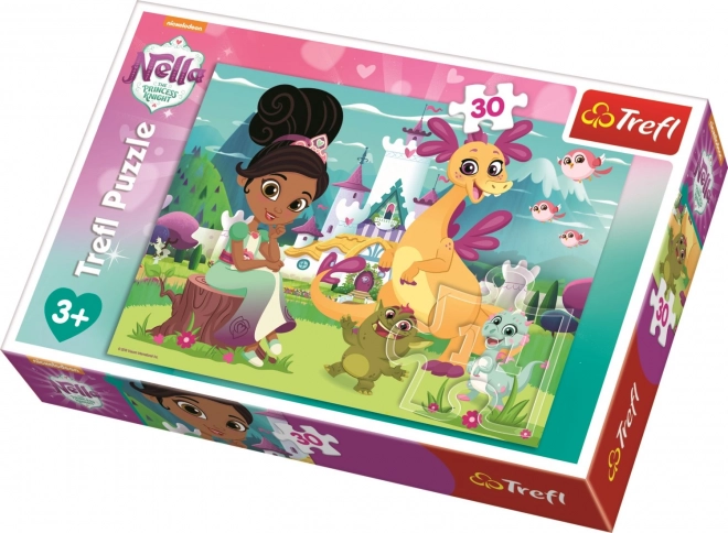 TREFL Puzzle Nella - Princesse Chevalière 30 pièces