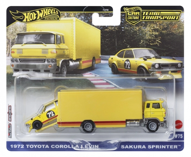 Ensemble de véhicules 50e anniversaire de Hot Wheels et Toyota Corolla