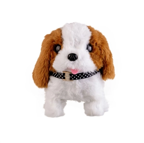 Chien Max 15x12cm à piles avec son et mouvement dans une boîte 13x19x18cm
