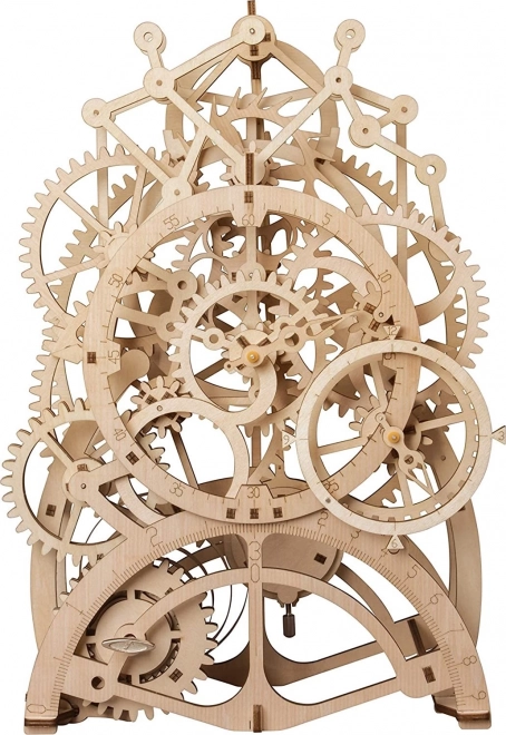 Horloge à pendule - Maquette en bois 3D