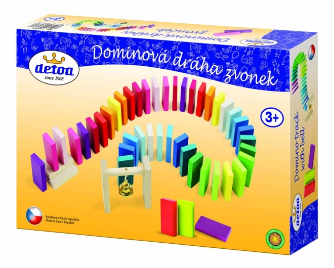 Piste de dominos avec cloche 95 pcs