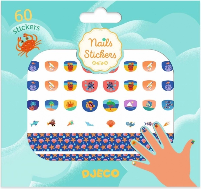 Autocollants pour ongles pour enfants Méditerranée