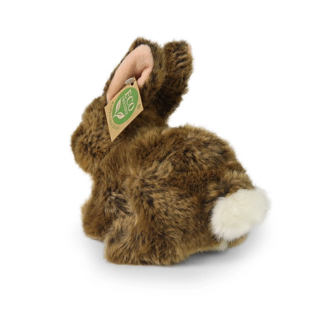 Lapin en peluche marron couché 17 cm ÉCOLOGIQUE