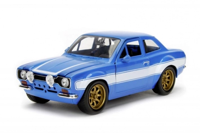 Modèle de voiture 1974 Ford Escort de Fast and Furious 1:24