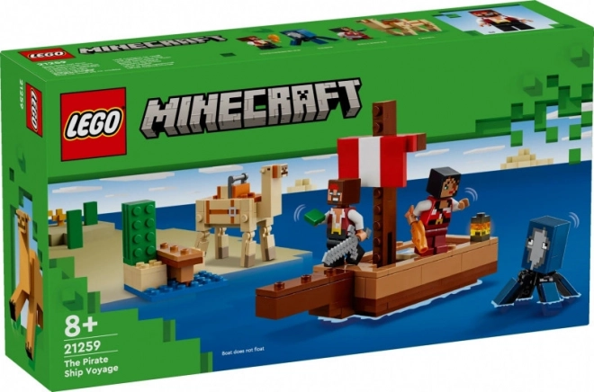 LEGO Minecraft 21259 Voyage à bord du navire pirate