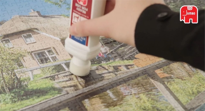 Colle pour puzzle avec applicateur en éponge