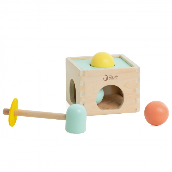 Ensemble éducatif classique en bois pastel pour les enfants de 6 à 12 mois
