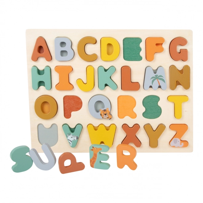 Puzzle éducatif Small Foot - Safari alphabet