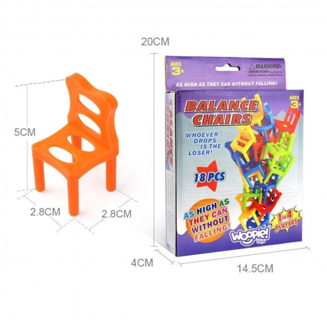 Jeu d'adresse Woopie Chaises en Équilibre