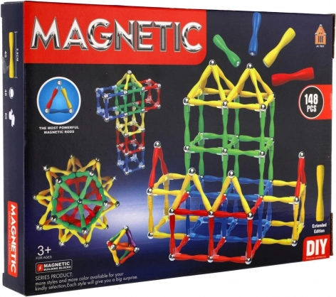 Jeu de construction magnétique 148 pièces