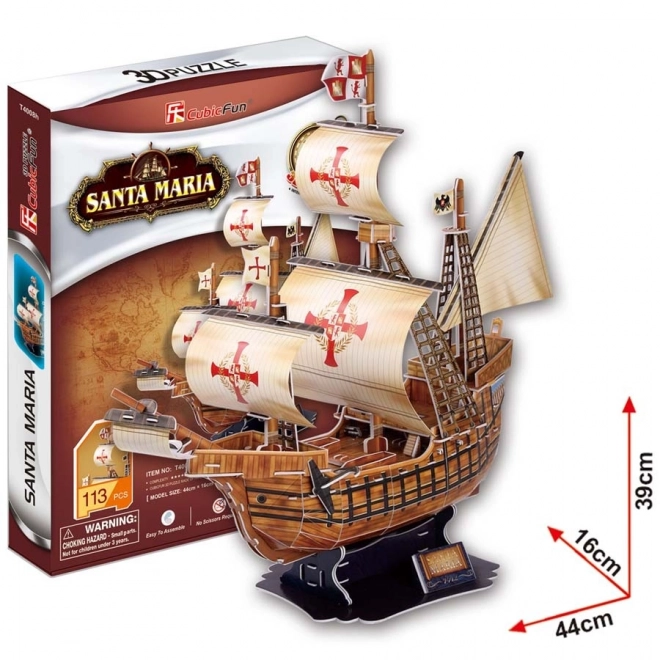 Puzzle 3D Navire Santa Maria