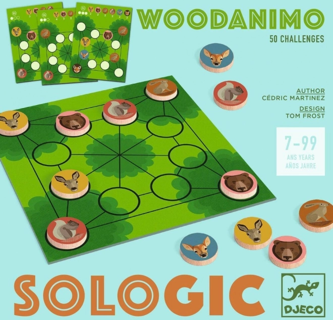 Djeco Jeu Logique en Bois Woodanimo