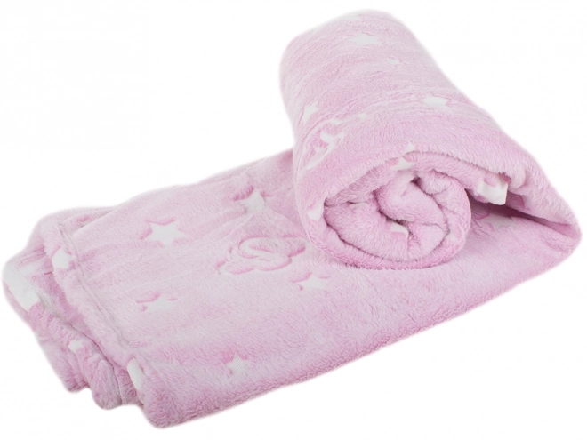 Couverture douce lumineuse avec motifs fluorescents 150x180 cm