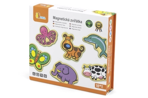 Aimants en bois pour enfants Animaux - ensemble de 20 pcs
