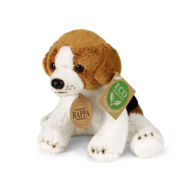 Chien en peluche assis 14 cm ÉCOLOGIQUE
