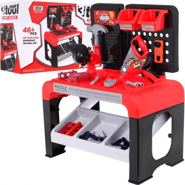 Établi pour enfants 3+ avec 46 pièces et outils