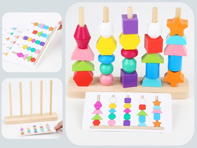 Puzzle éducatif en bois 25 pcs