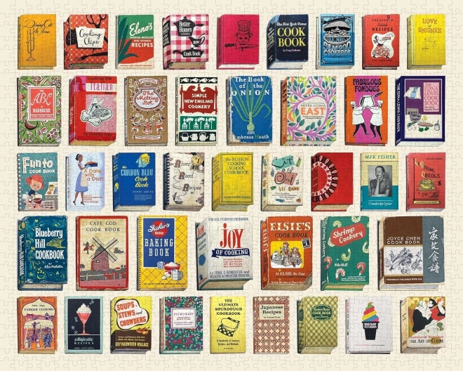 Puzzle Livres de cuisine classiques 1000 pièces PRINCETON ARCHITECTURAL PRESS