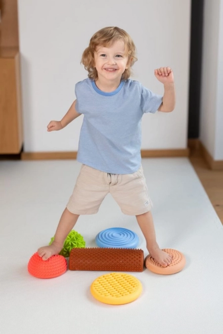 Piste sensorielle pastel de santé 11 éléments