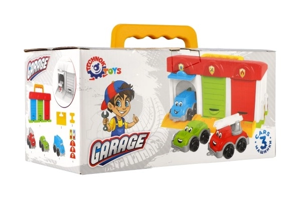 Garage avec petites voitures et accessoires Technok Toys