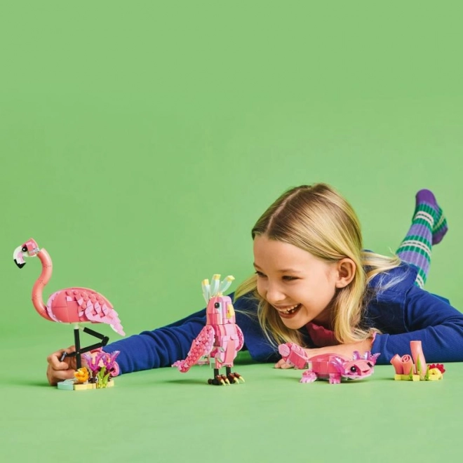 LEGO Creator 3 en 1 31170 Animaux Sauvages : Flamant Rose