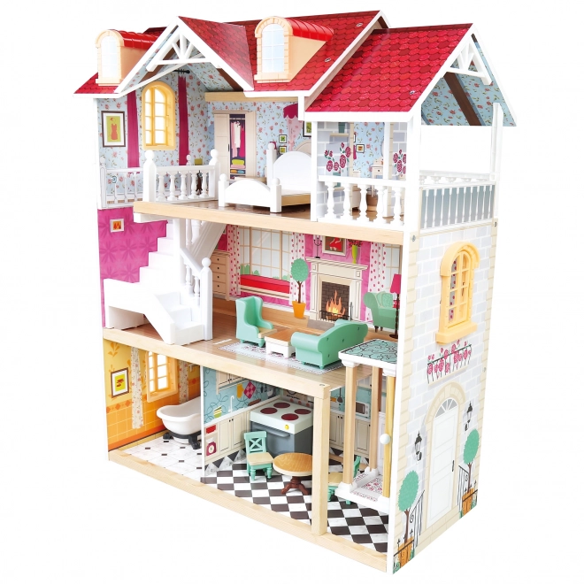 Bino Maison de poupées à trois étages