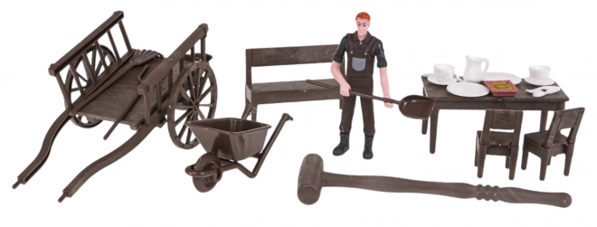 Ferme avec tracteur + accessoires