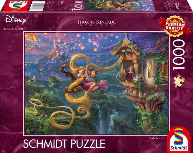 Puzzle 1000 pièces Disney : Raiponce et Flynn