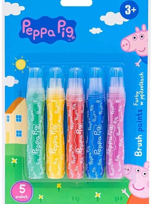 Peintures en pinceaux ASTRA PEPPA PIG, 5 pcs