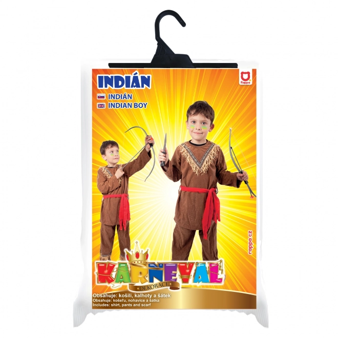 Déguisement indien pour enfant avec foulard (S)