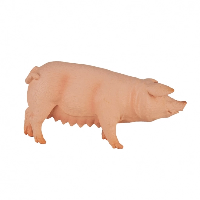 Figurine réaliste en plastique de truie