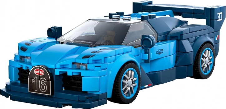 Kit voiture de sport à construire 336 pièces – bleu