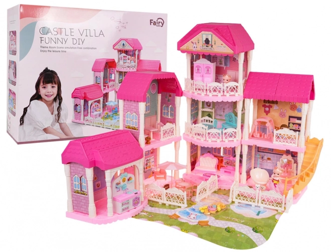 Grande maison pour princesses avec accessoires