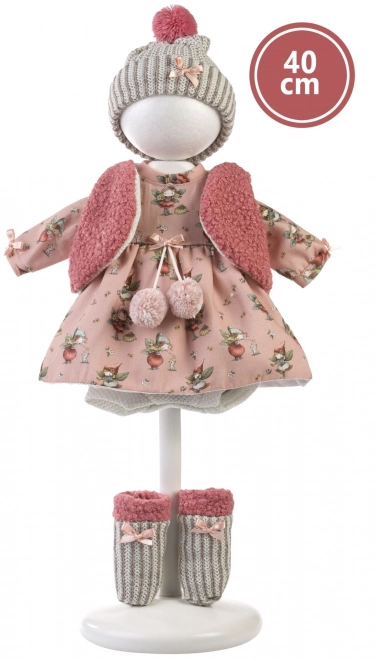 Llorens 540C CARLA - poupée réaliste avec corps en tissu doux - 40 cm