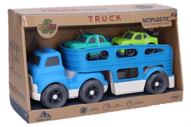 Camion remorqueur pour transport de voitures 30 cm 2 voitures